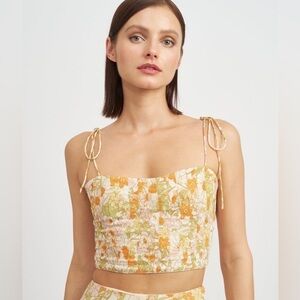 En Saison Annie Crop Tank Small Floral